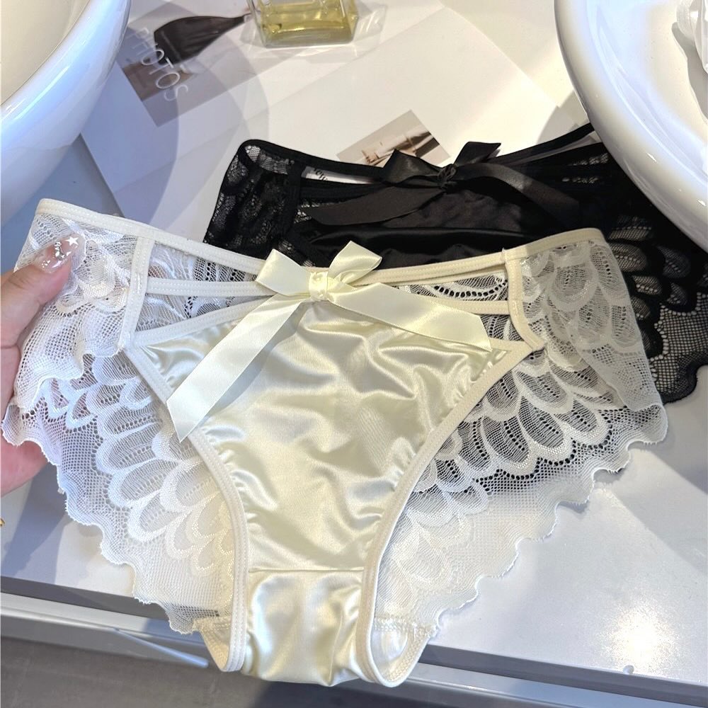 Braga con encaje y cintas frontales elásticas