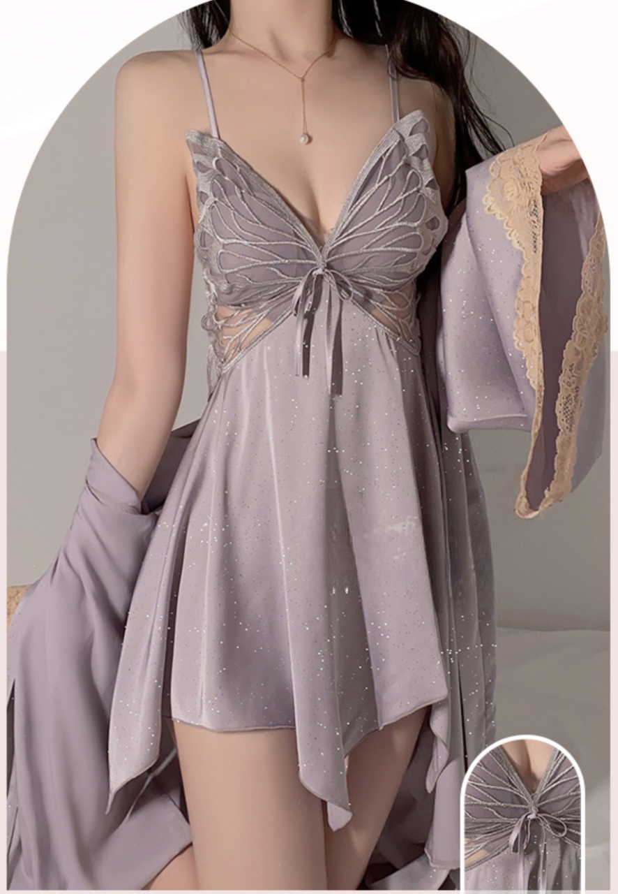 Picardía Mariposa Purpurina