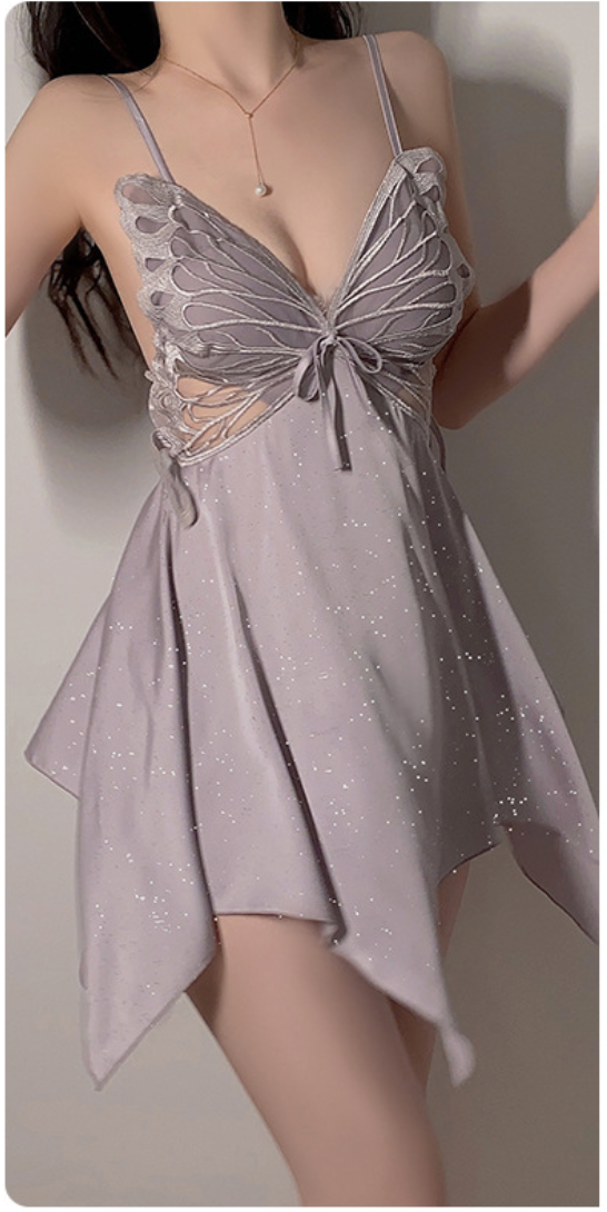 Picardía Mariposa Purpurina