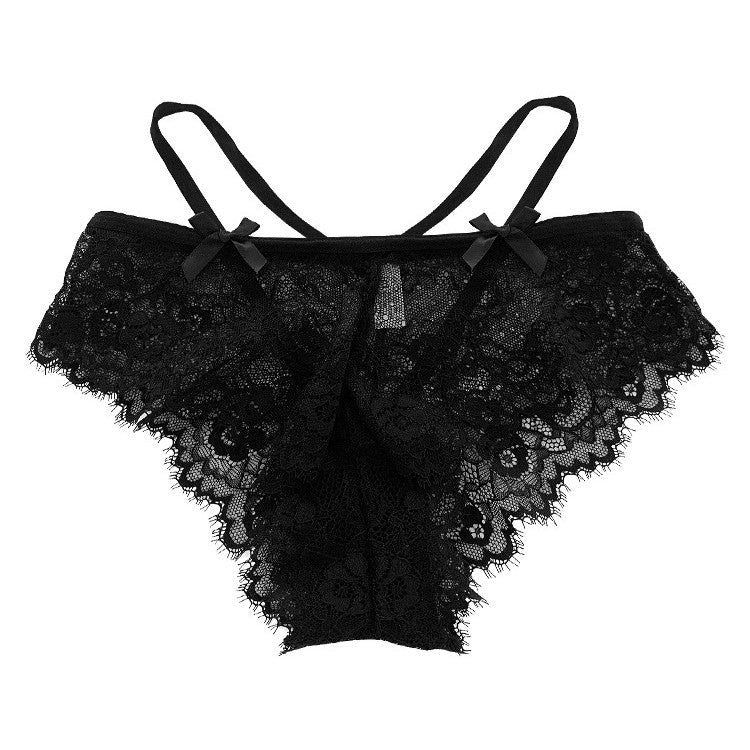 Braga con encaje y dos lazo negro